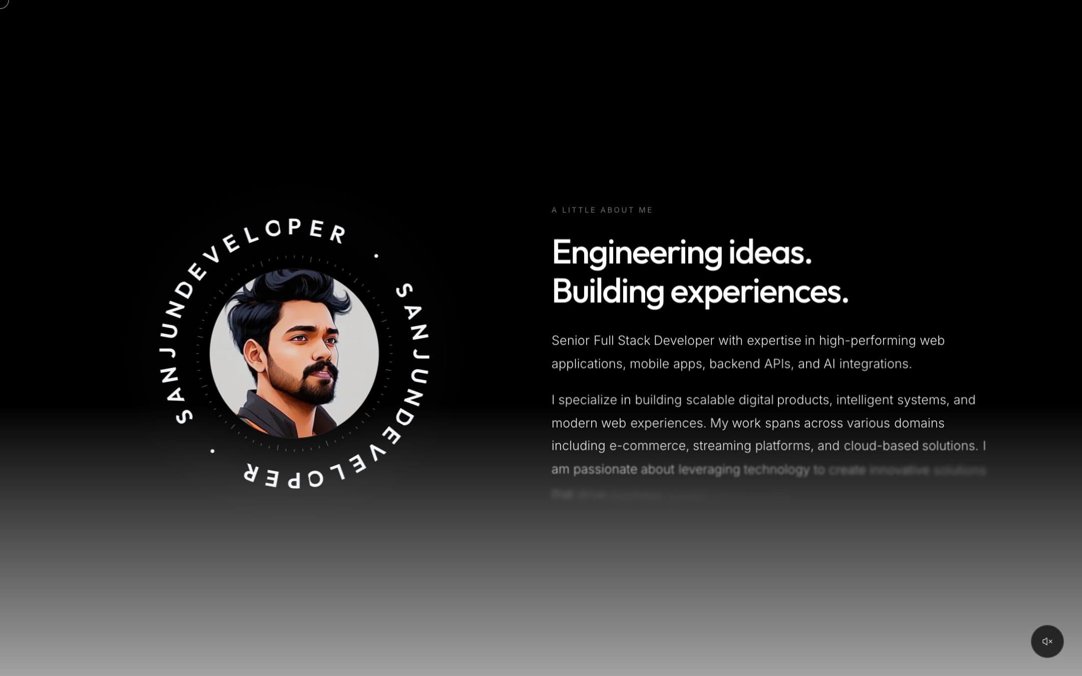 Sanjun Dev portfolio projects page